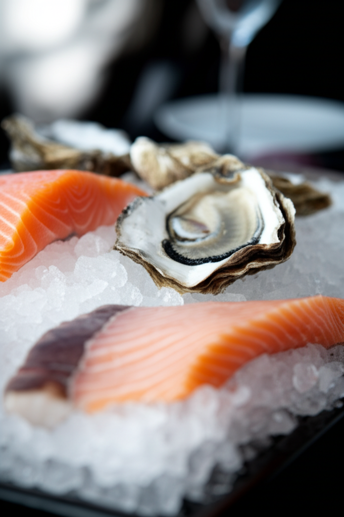 Fresh seafood close-up
